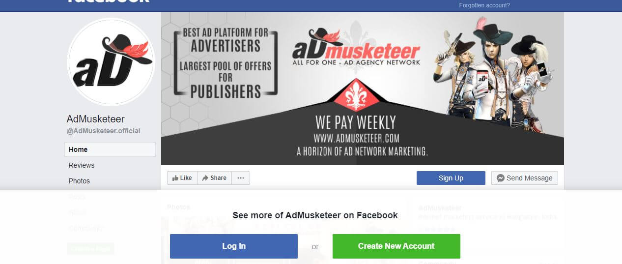 Admusketeer affiliate program