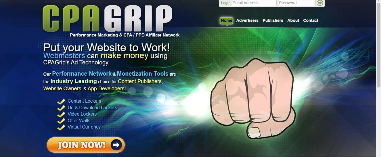 CPAGrip affiliate program