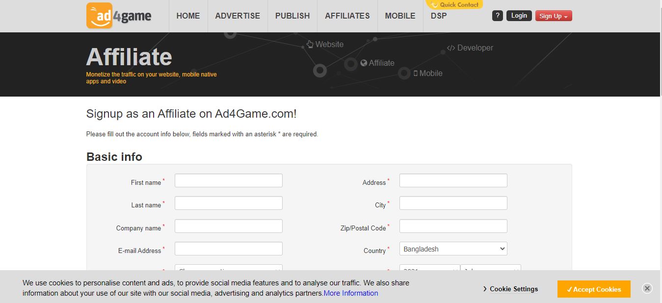 ad4games affiliate Programs