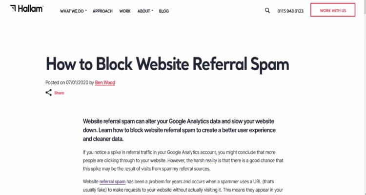 Block Referral Spam